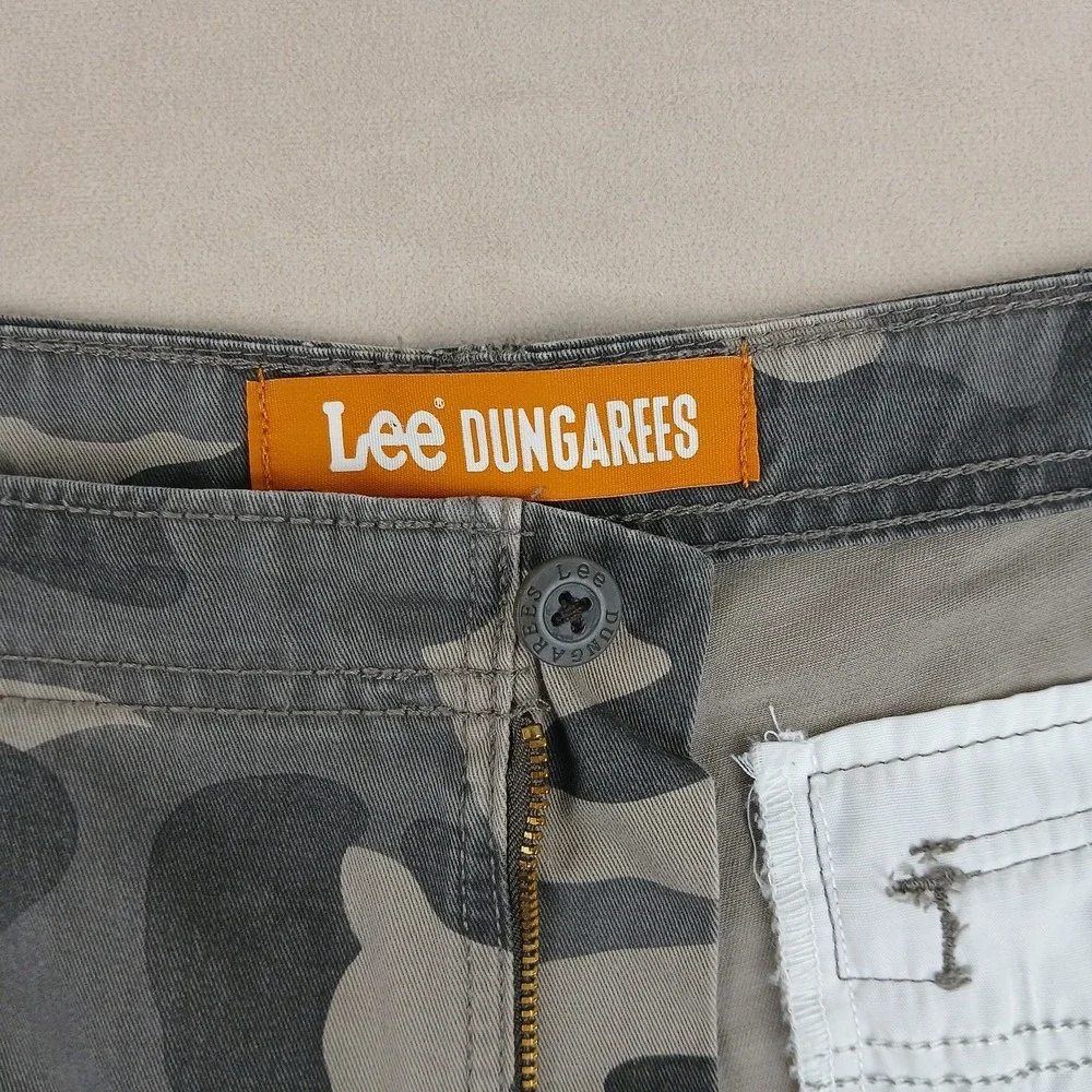 Lee Dungarees 42x12 Mens Cargo Shorts Camo‎ Canvas Heavyweight
